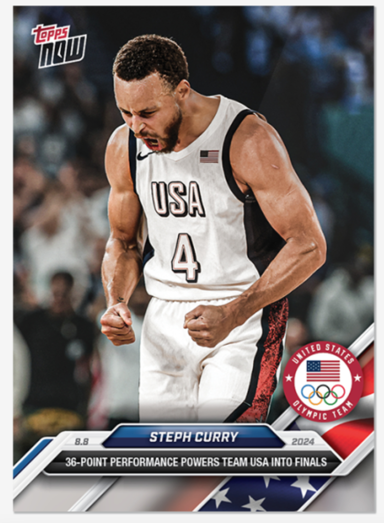 『現貨』TOPPS 柯瑞CURRY 美國隊 球員卡