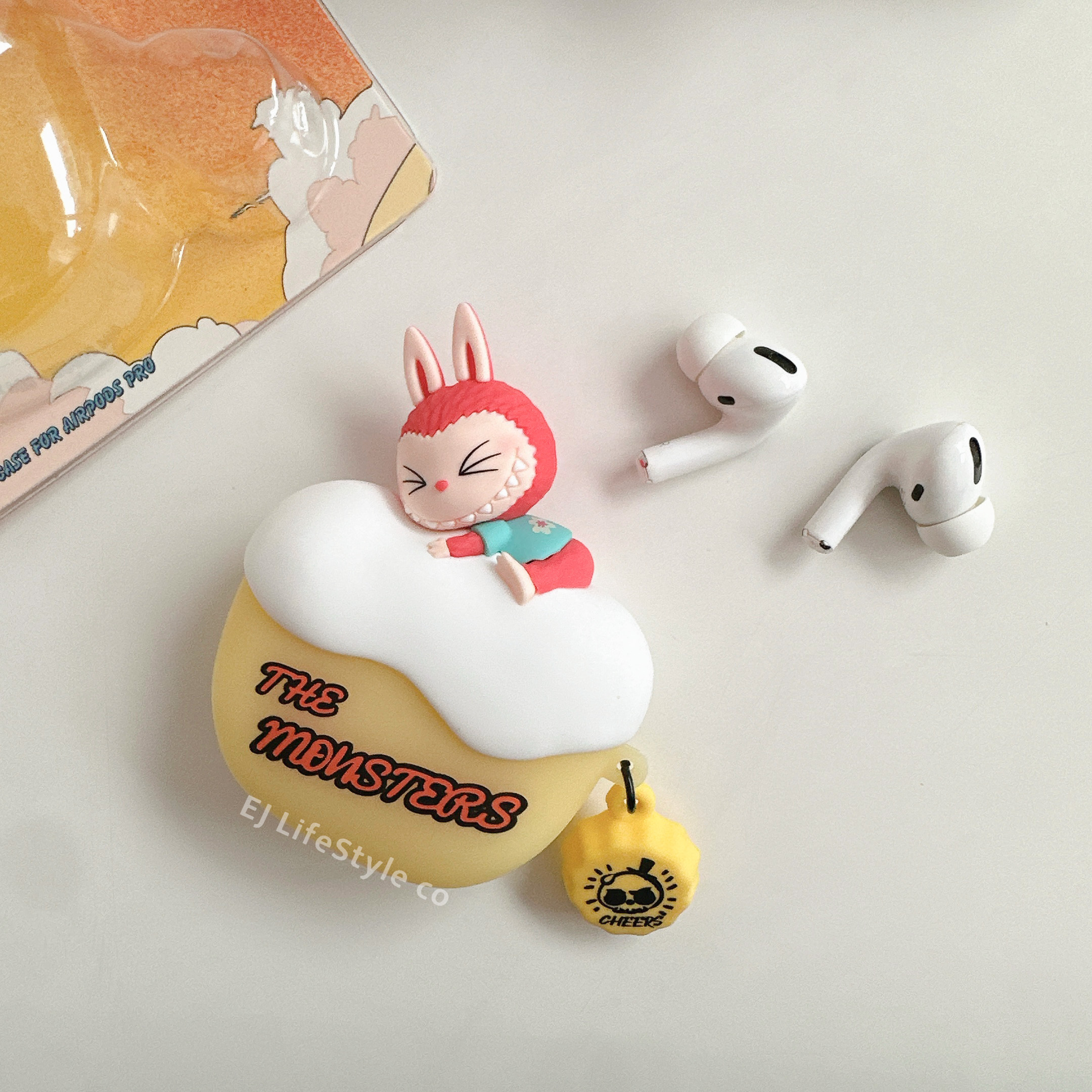 THE MONSTERS LABUBU 醉愛在海邊系列 耳機殼 矽膠 隨行風扇 / 現貨