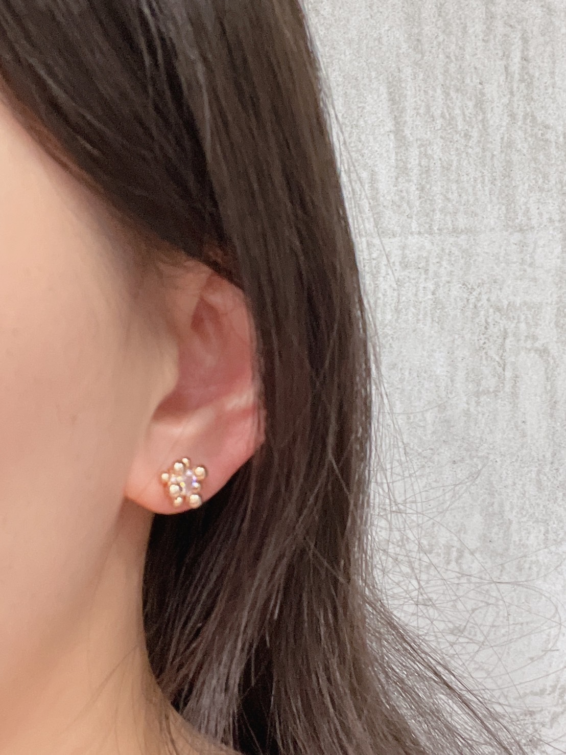 925銀針鋯石雅致小耳環