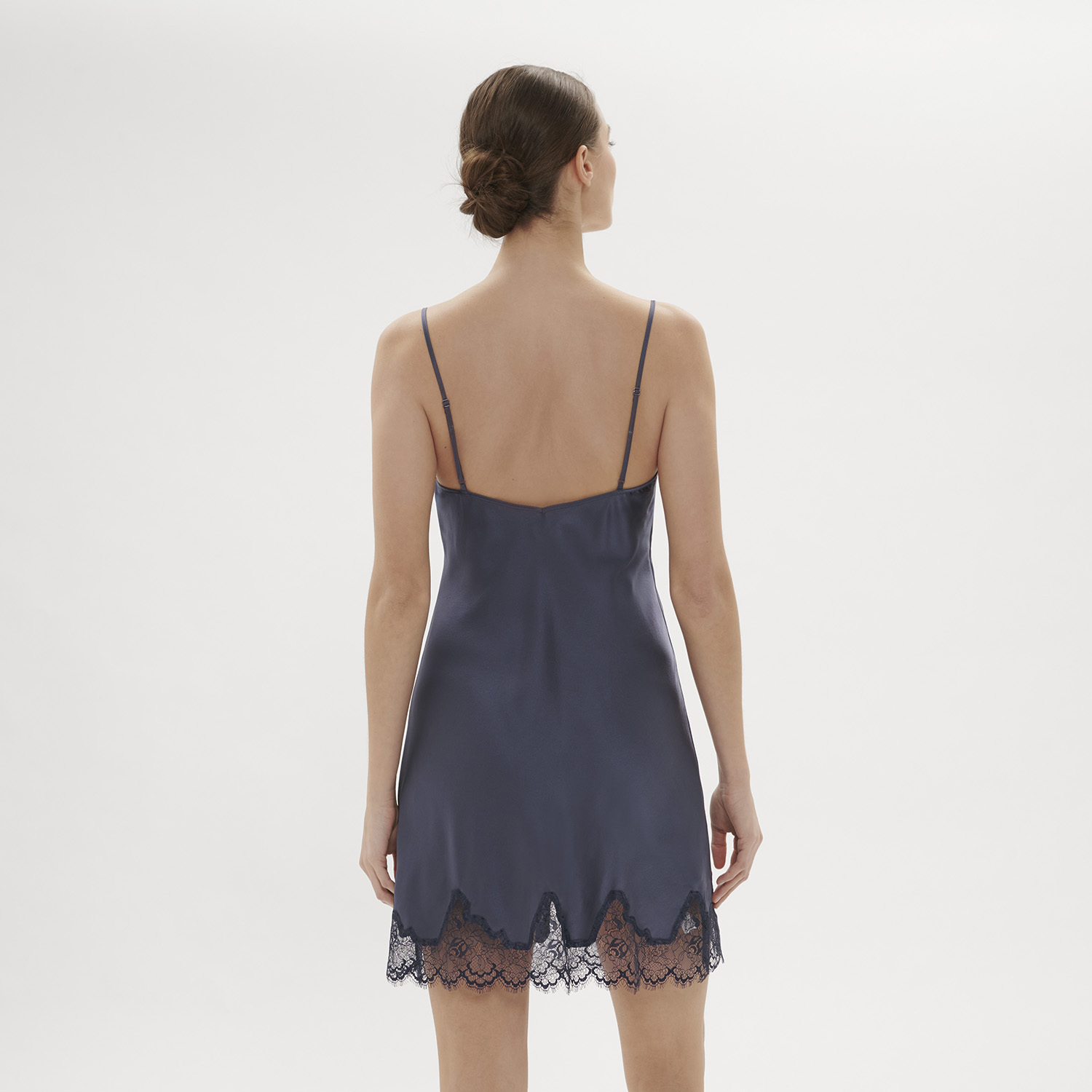 NOCTURNE 夜曲 連身襯裙 深海藍