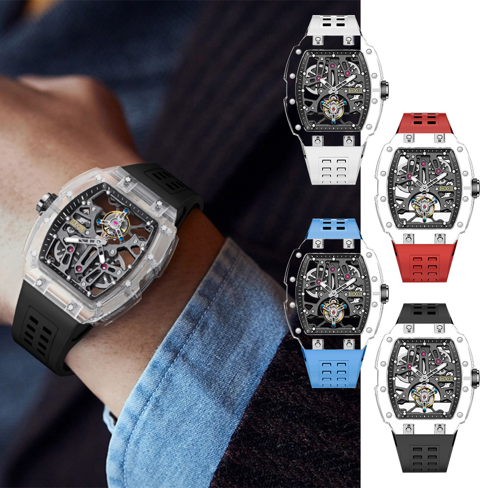 (預購)【BEXEI 貝克斯】9127 元宇宙系列 手動陀飛輪上鍊 動力儲存 雙面縷空 機械錶 48mm