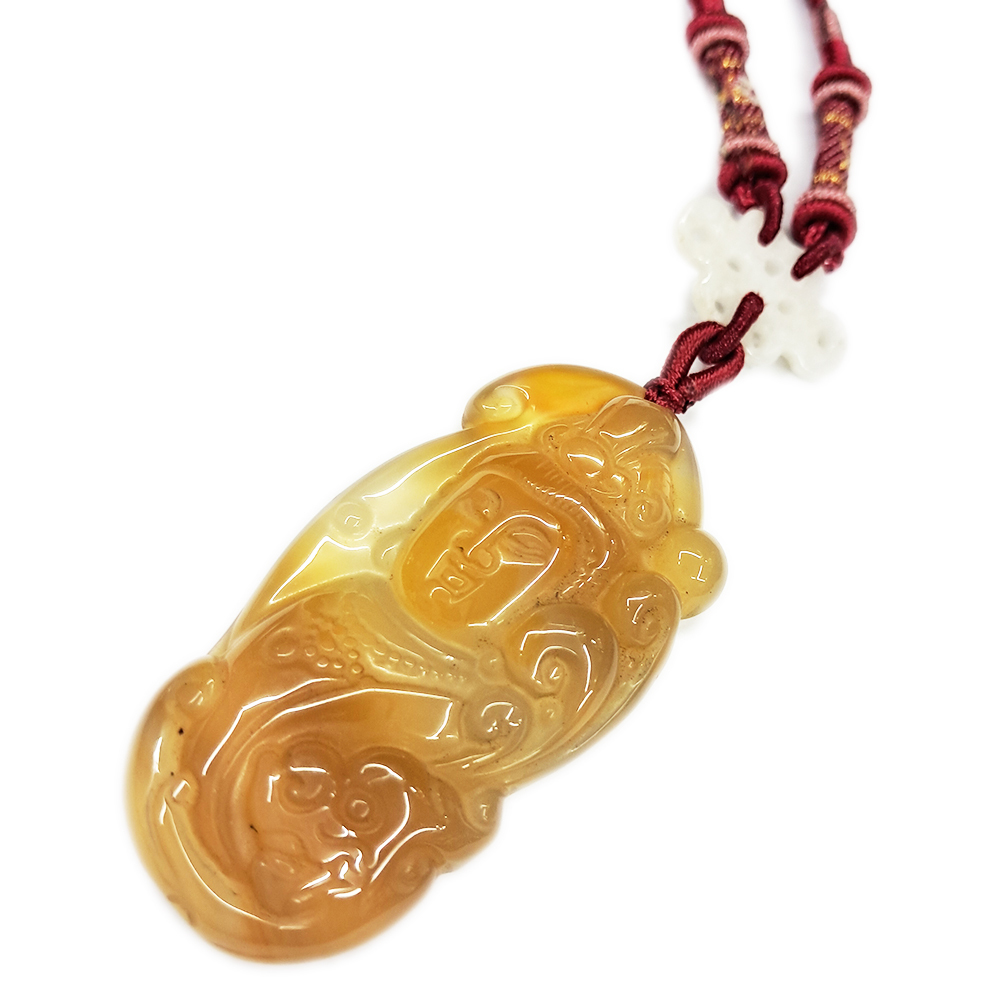 觀音菩薩(冰清雙彩紅玉髓)項鍊【十方】137786