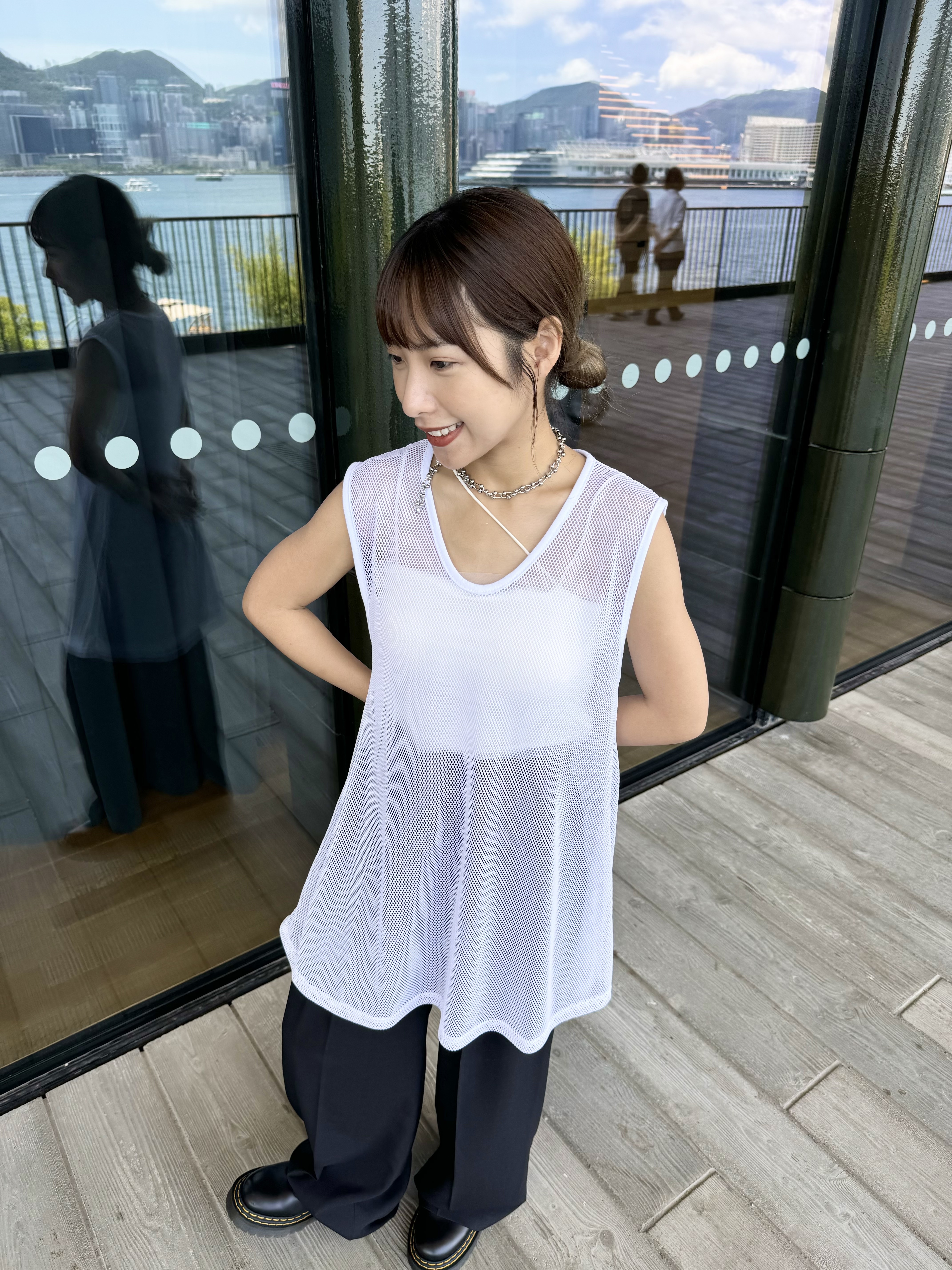 [現貨] Vol.108 簡約網網小傘背心