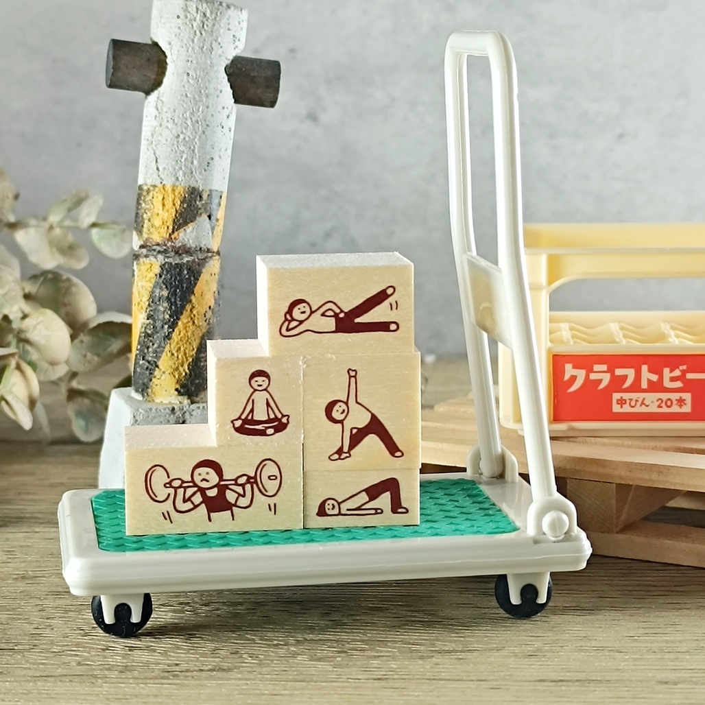 日本little lu．運動系列原創印章 2024夏季新品