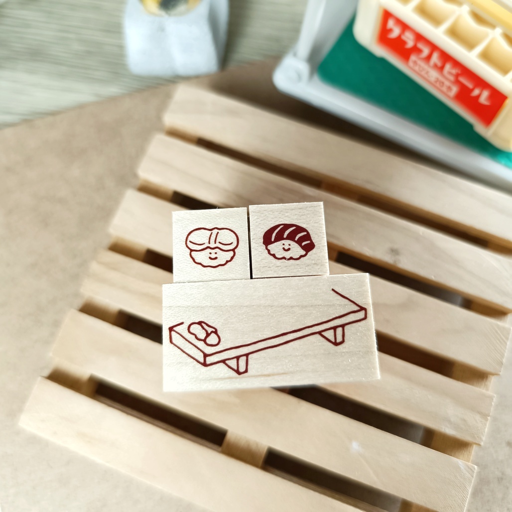 日本little lu．壽司系列原創印章 2024夏季新品