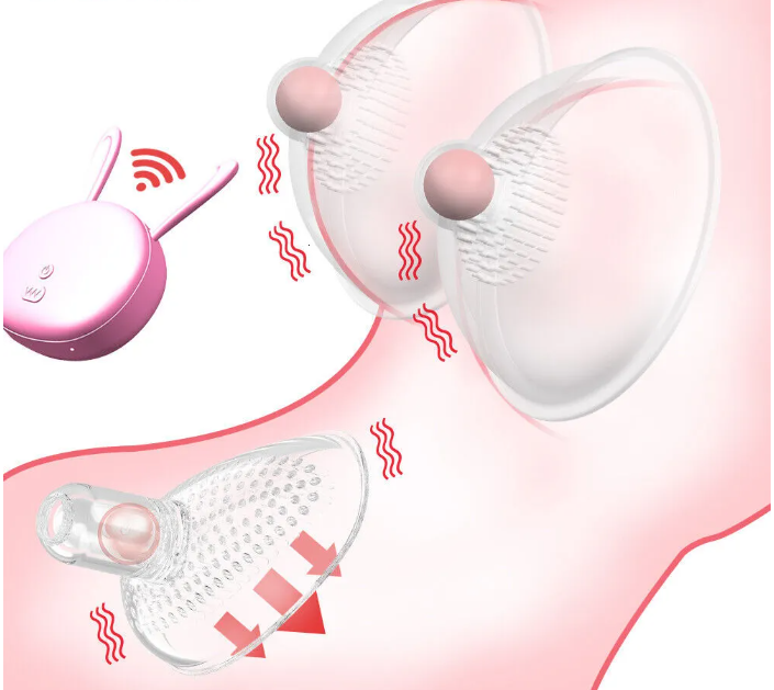 PureJoy 10頻無線吸乳舔陰按摩器