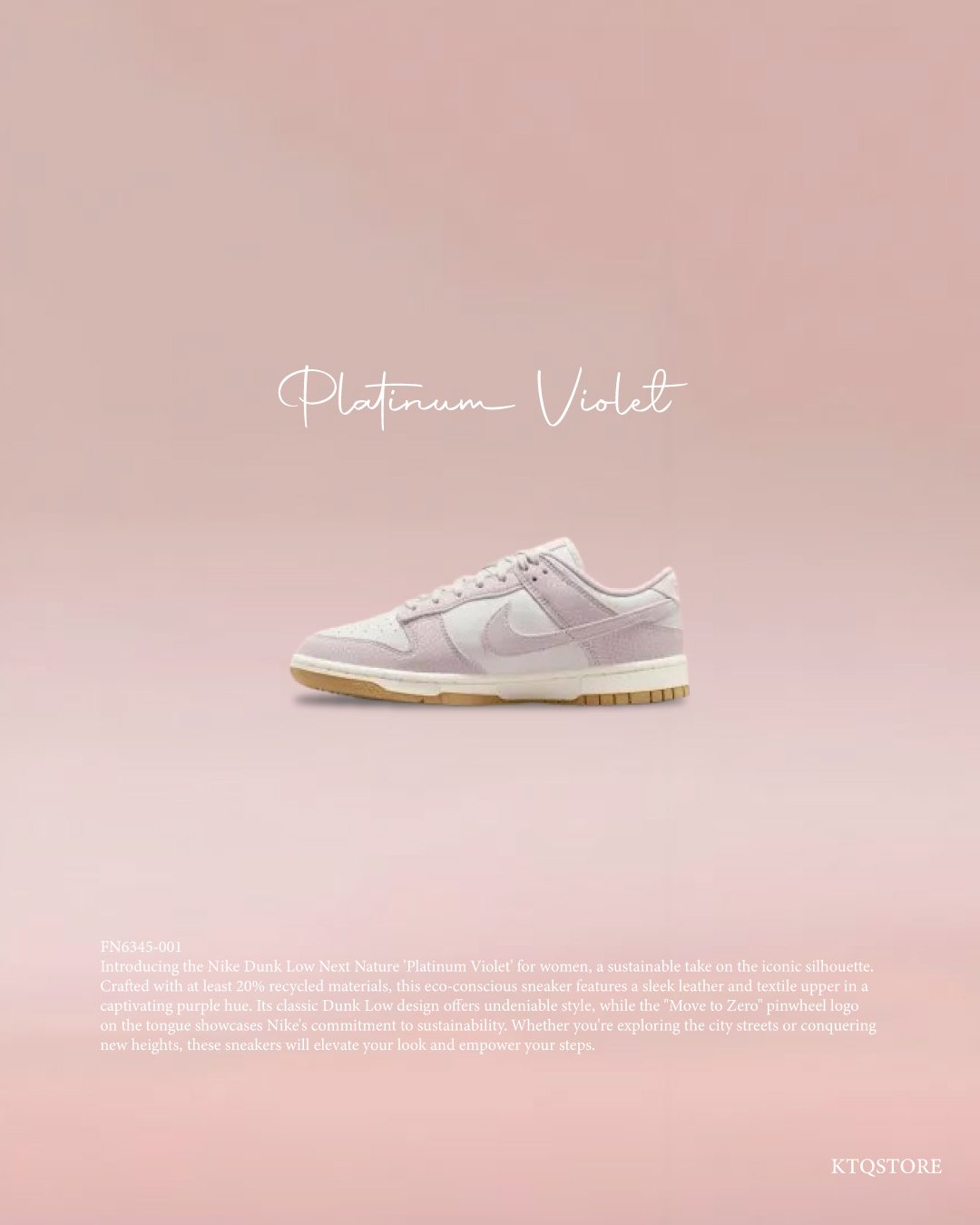 KTQ STORE ‧ Nike Dunk Low Prm Next Nature 粉紫灰焦糖底 FN6345-001
