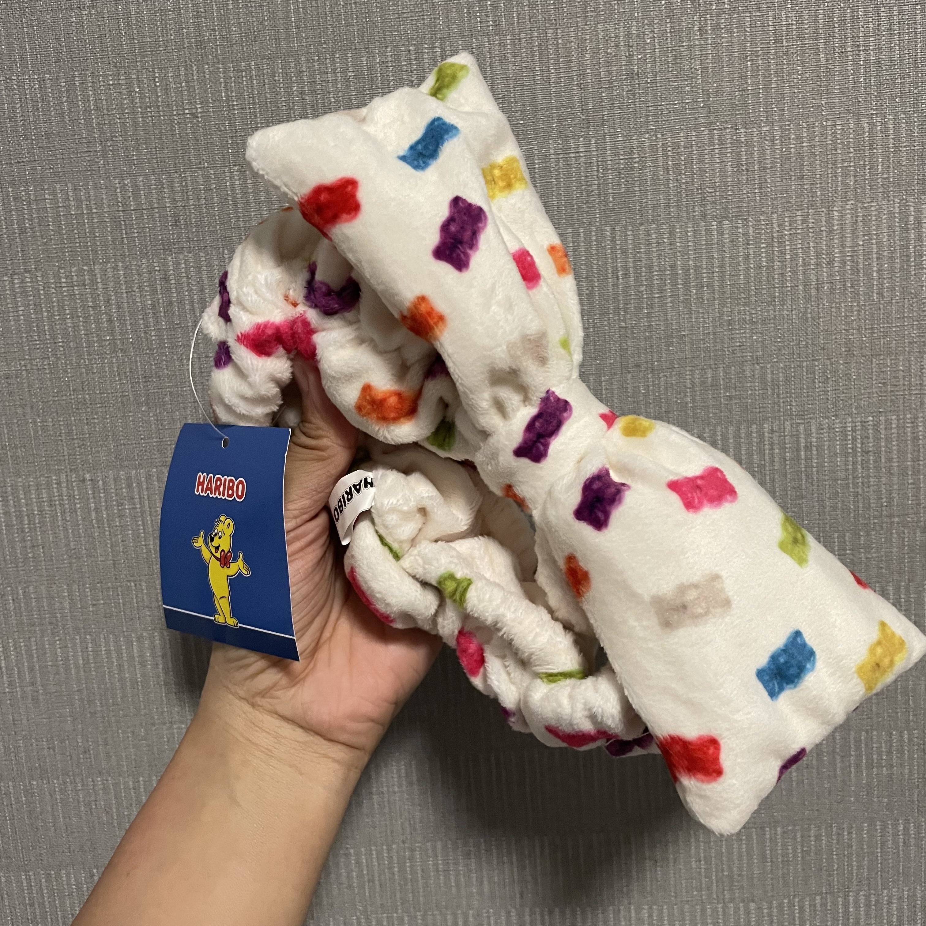 JP 熊仔糖密仔式蝴蝶頭巾 7367 M010811