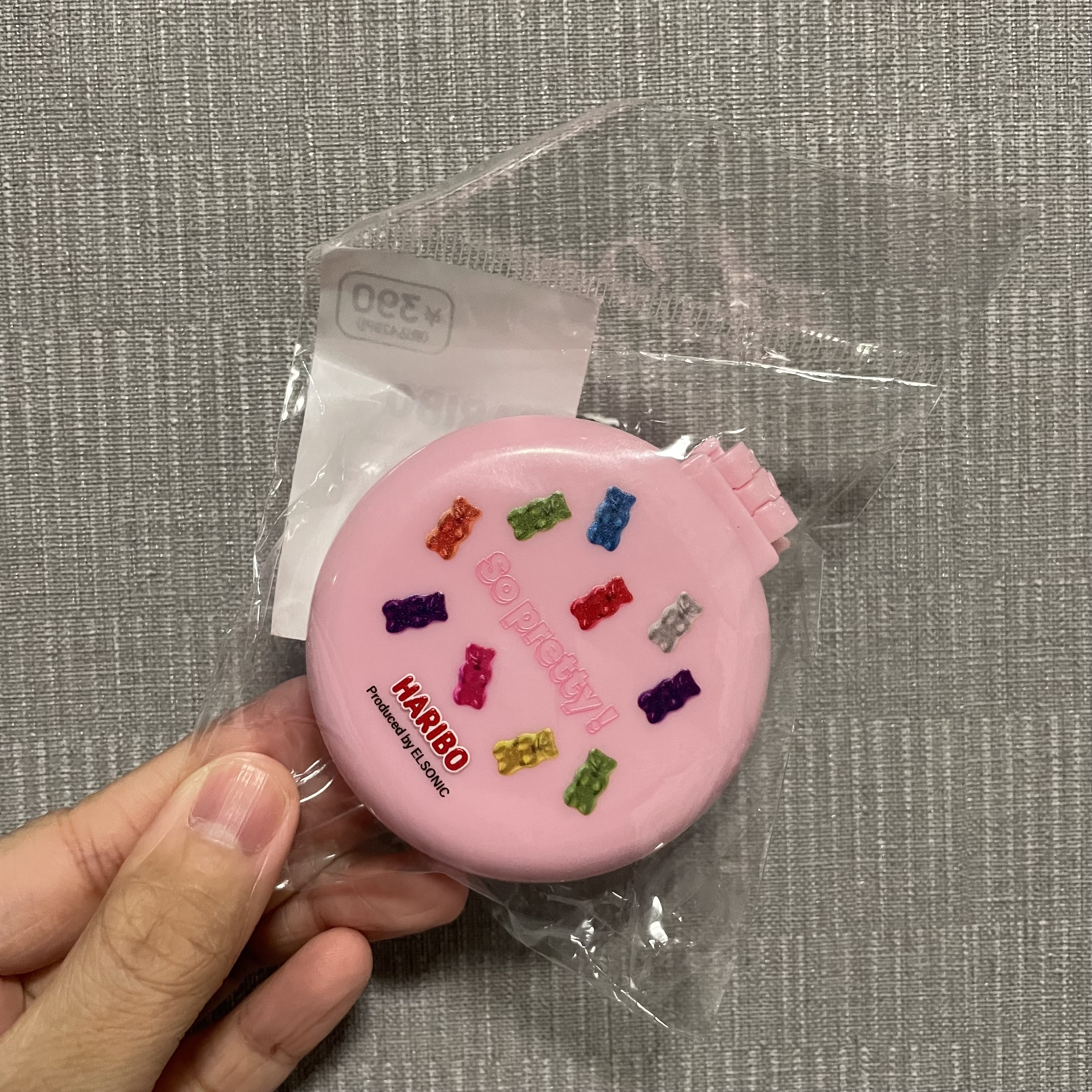 JP 熊仔糖密集式收納鏡刷 粉 2194 M010811