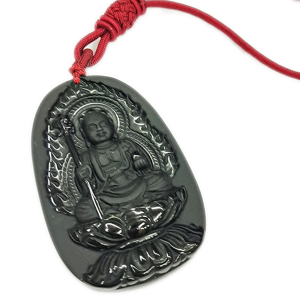 地藏菩薩{黑曜石}項鍊【十方】153567