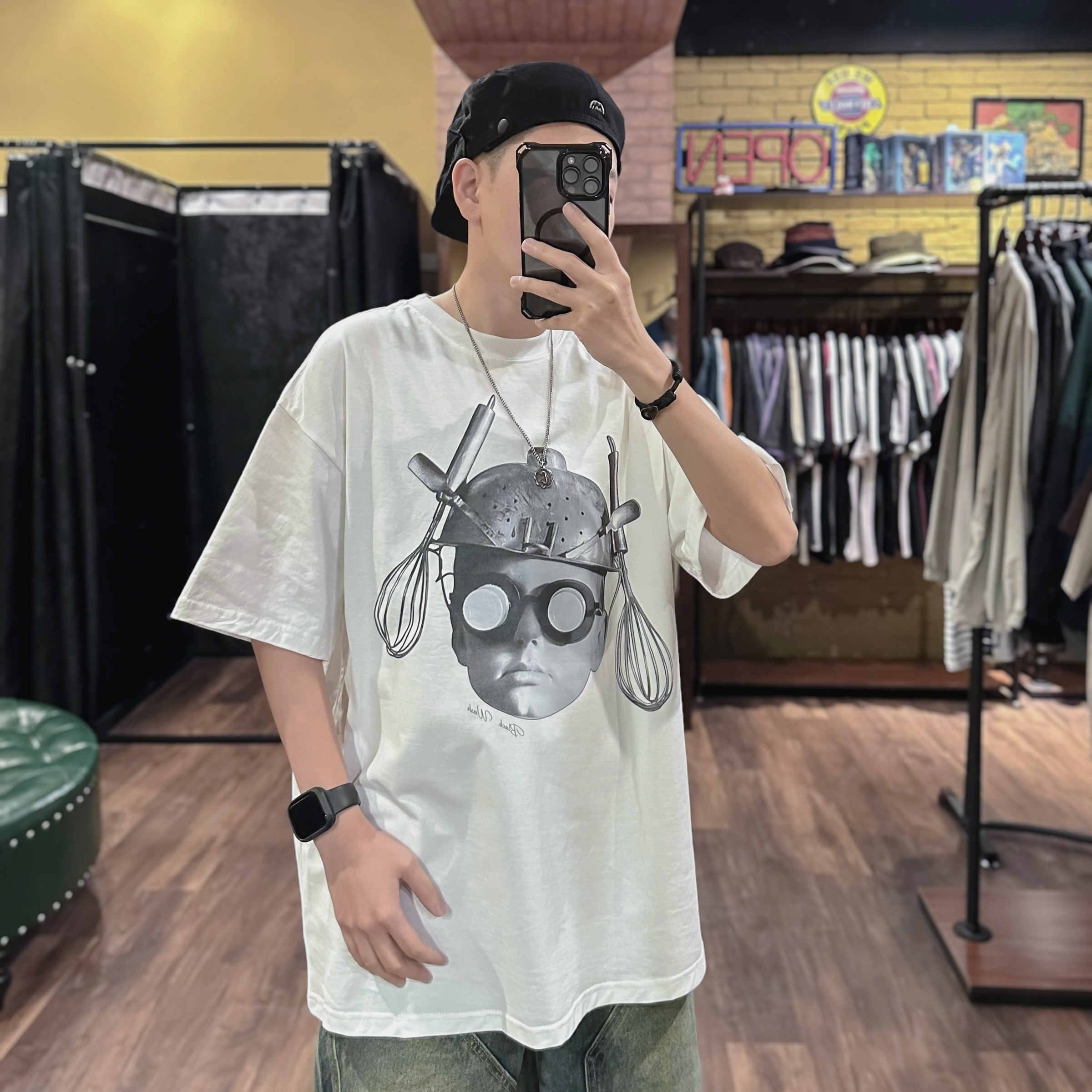 山系刺繡復古貝雷帽