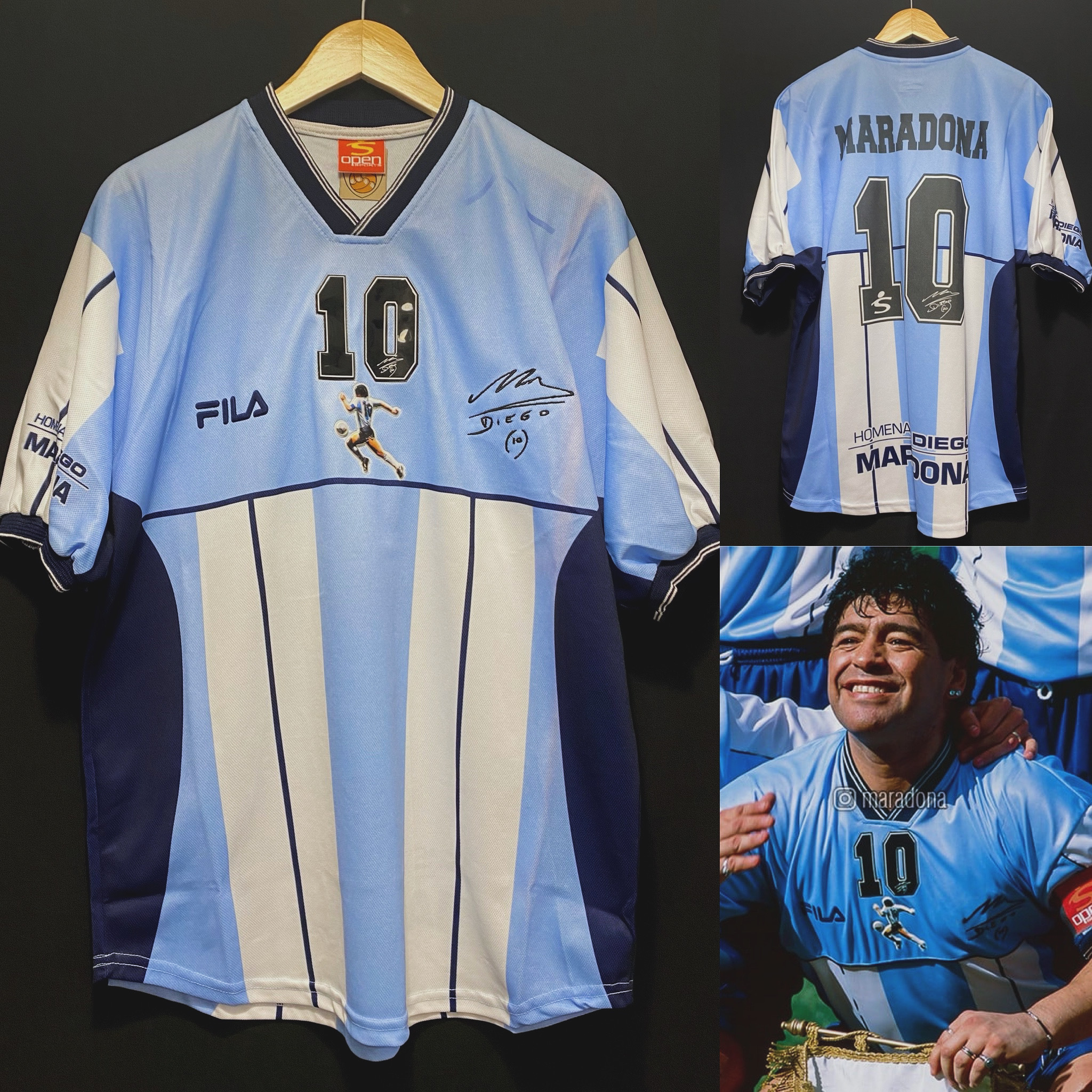 Argentina Fila MARADONA Testimonial Match Special Shirt