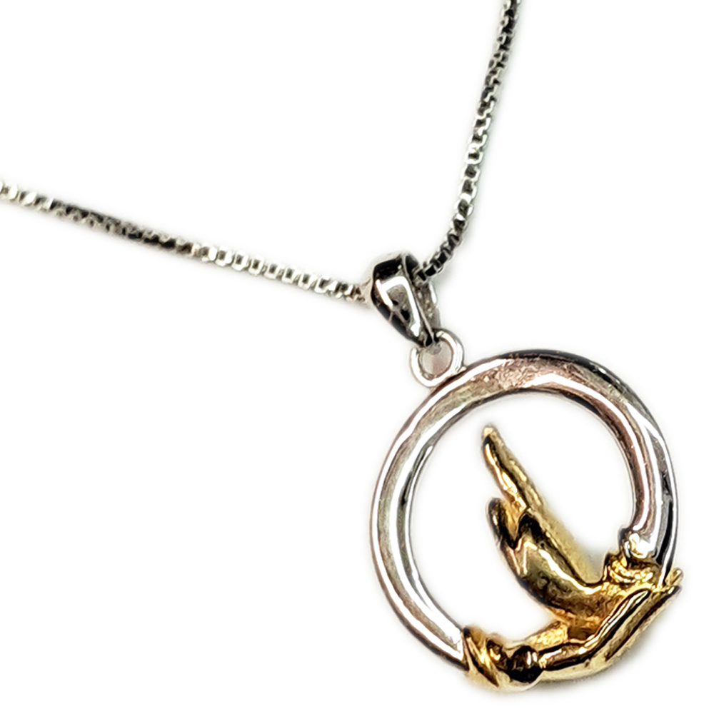 卍 金佛手{纯银}+纯银項鍊【十方】153571