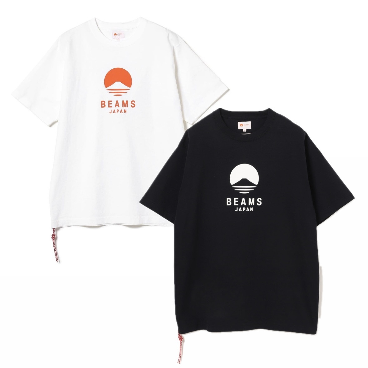預購┃日本製 BEAMS JAPAN LOGO 富士山 組紐 紅繩 短TEE