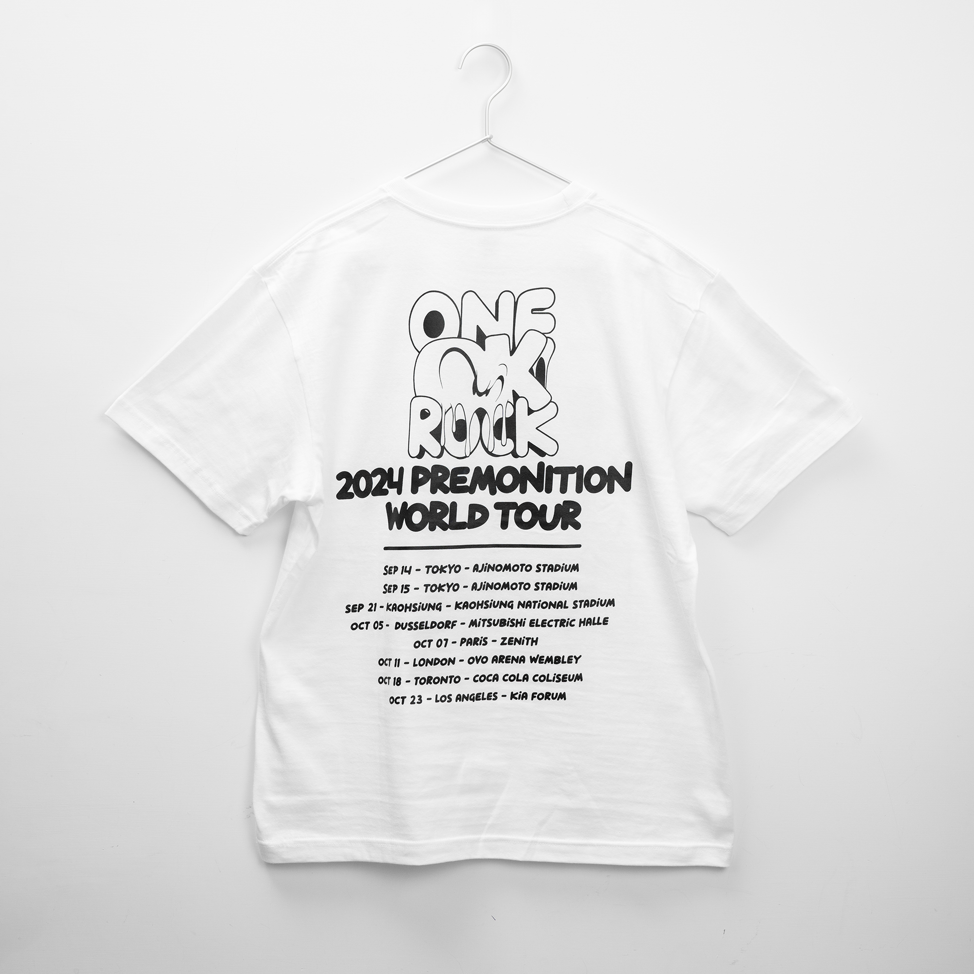 ONE OK ROCK 2024 WORLD TOUR T-Shirt (TYPE A) 白 ONE OK ROCK 2024 WORLD TOUR T-Shirt (TYPE A) 白