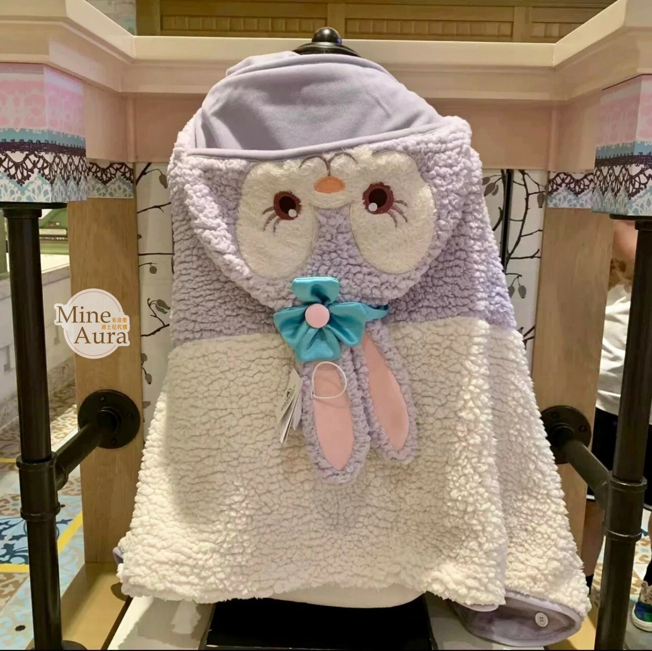 (限時特價) 史黛拉露 星黛露 StellaLou QQ毛 連帽造型 披肩 毛毯 可摺疊收納 -上海迪士尼樂園