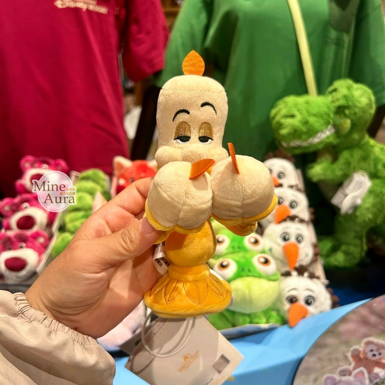 迷你寶寶系列 盧米亞 蠟燭 Lumière 磁鐵 坐肩 絨毛 娃娃 公仔 美女與野獸 Beauty and the Beast -上海迪士尼樂園