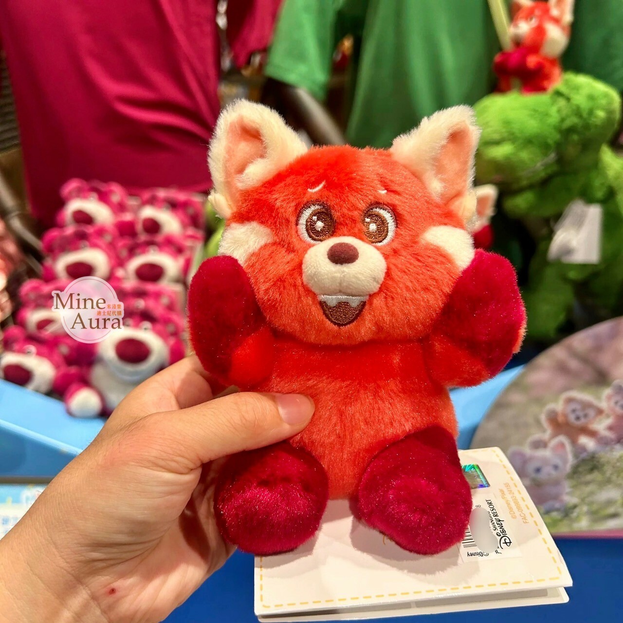 迷你寶寶系列 紅熊貓 美美 Meilin 磁鐵 坐肩 絨毛 娃娃 公仔 青春養成記 Turning Red -上海迪士尼樂園
