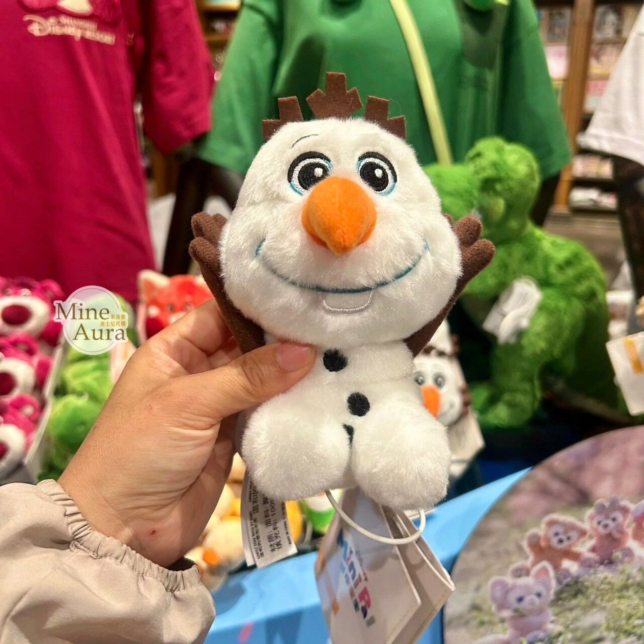 迷你寶寶系列 雪寶 Olaf 磁鐵 坐肩 絨毛 娃娃 公仔 冰雪奇緣 Frozen -上海迪士尼樂園