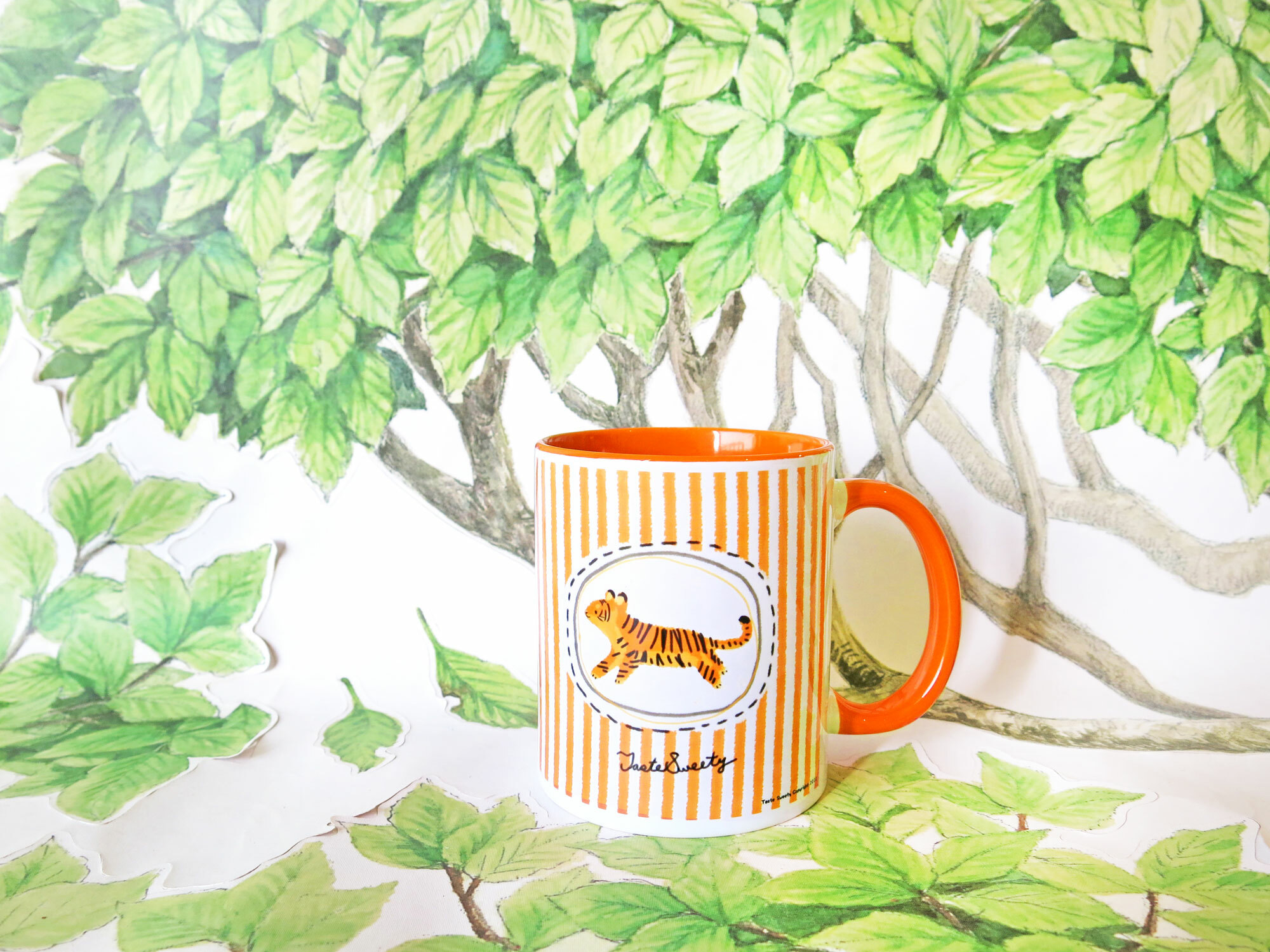 小萌虎橘條紋馬克杯