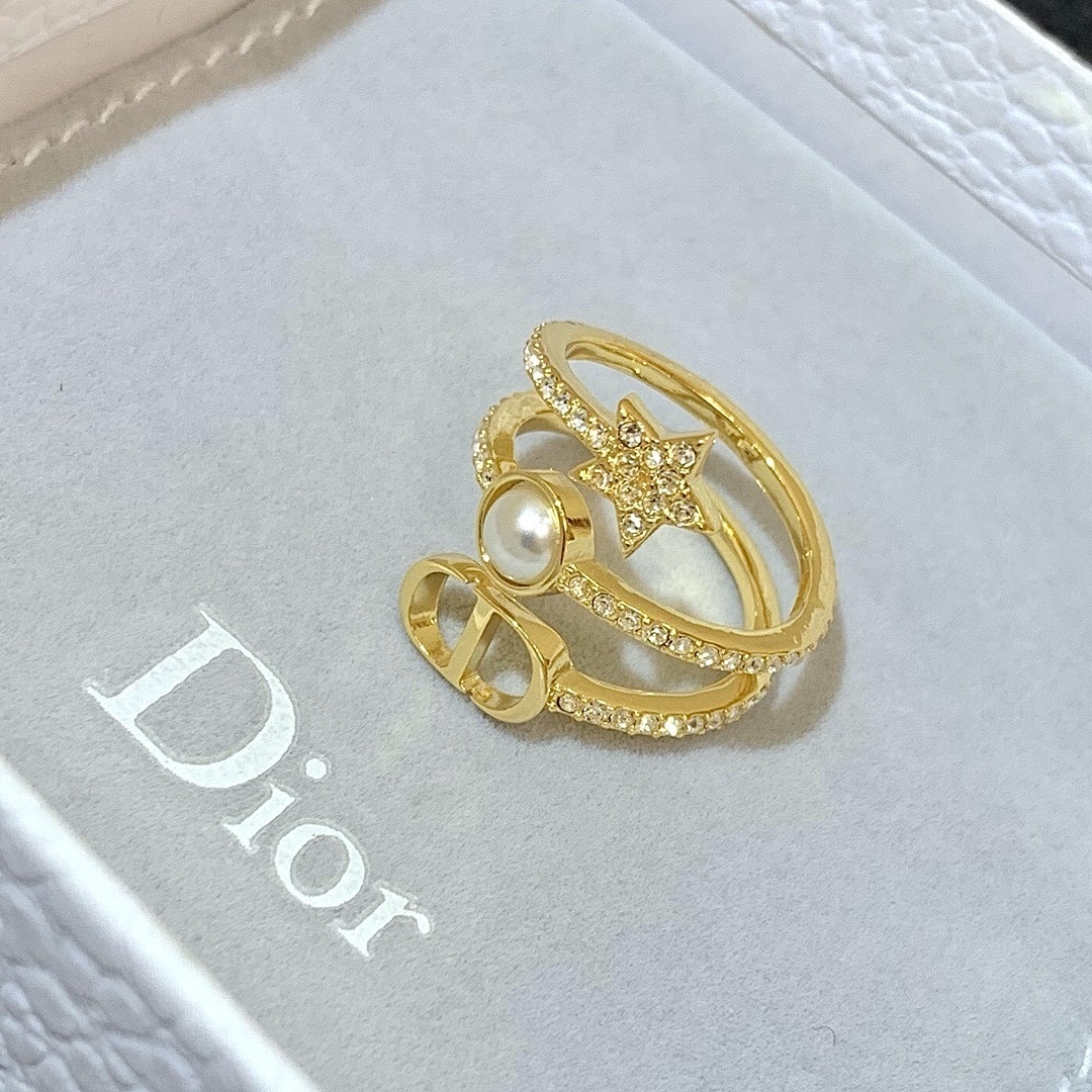 18k CD”personalized三層星空定鑽製戒