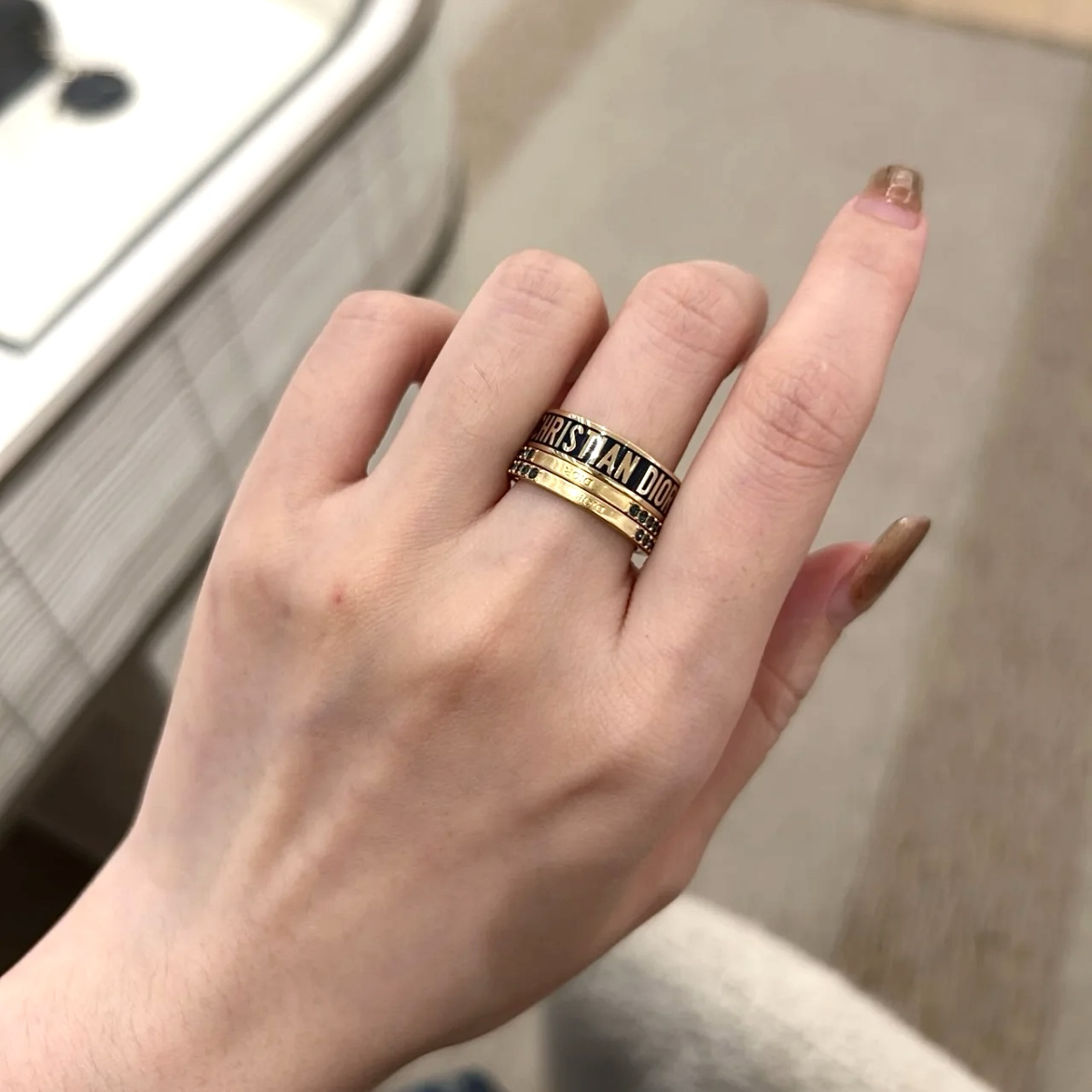 CHRDIOR code 18k高奢定製三合一琺瑯鑽戒