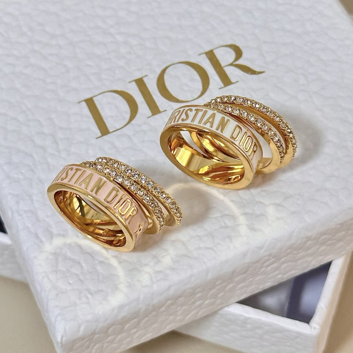 CHRDIOR code 18k高奢定製三合一琺瑯鑽戒