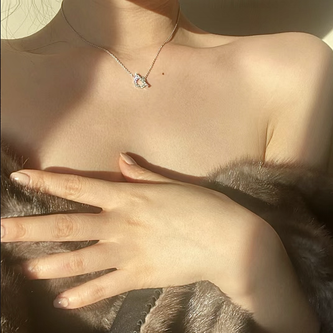 18k H”personalized 小Q滿鑽定製項鍊