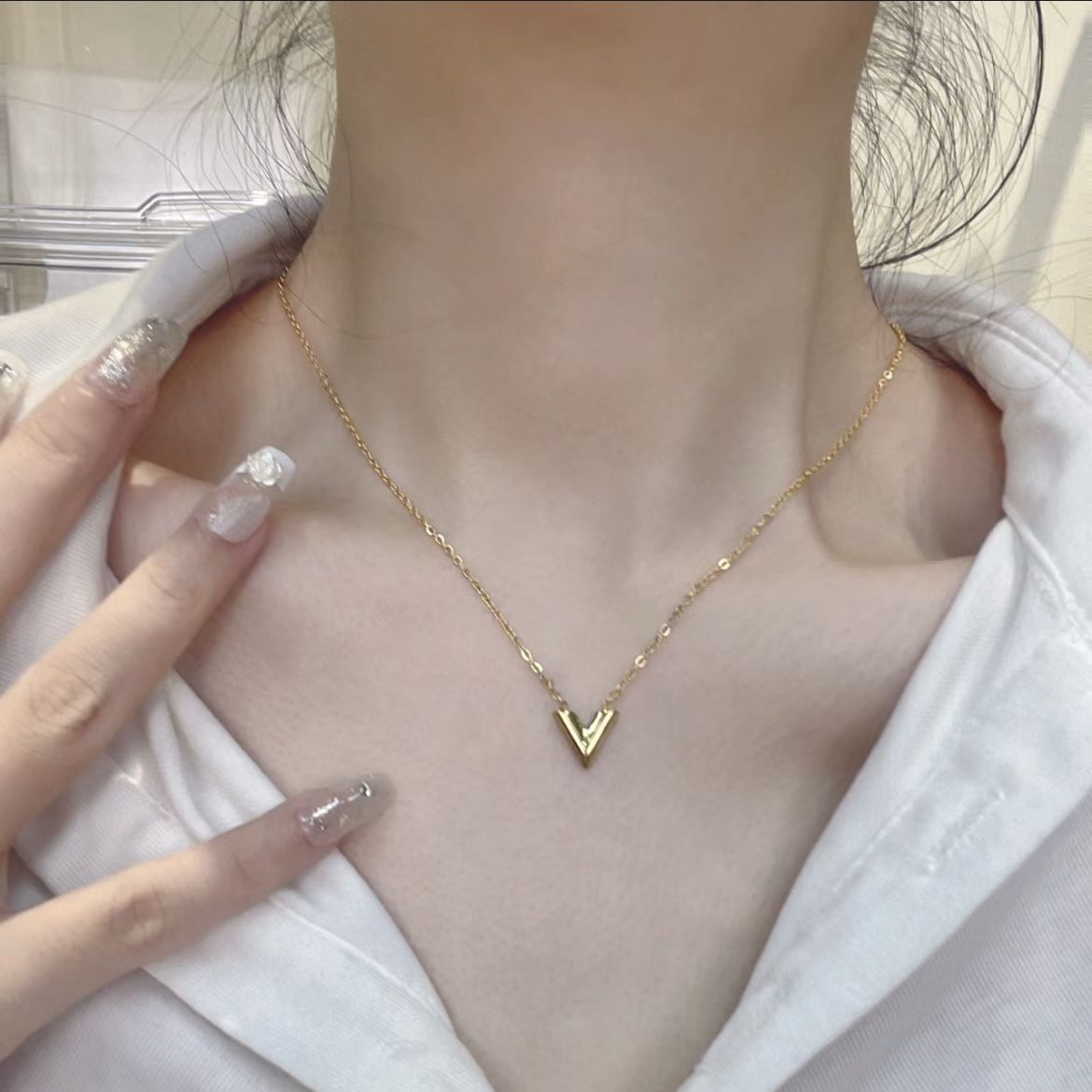 18k V”personalized經典高奢定製項鍊