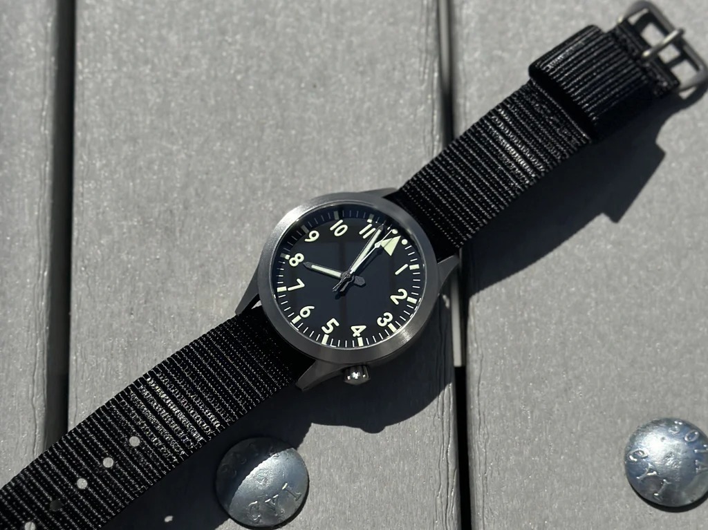CountyComm Titanium Pilot Automatic Watch 鈦金屬飛行員腕錶