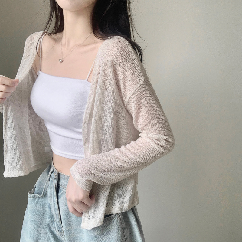 【優惠價預訂】韓國薄款微透小外套（4色）