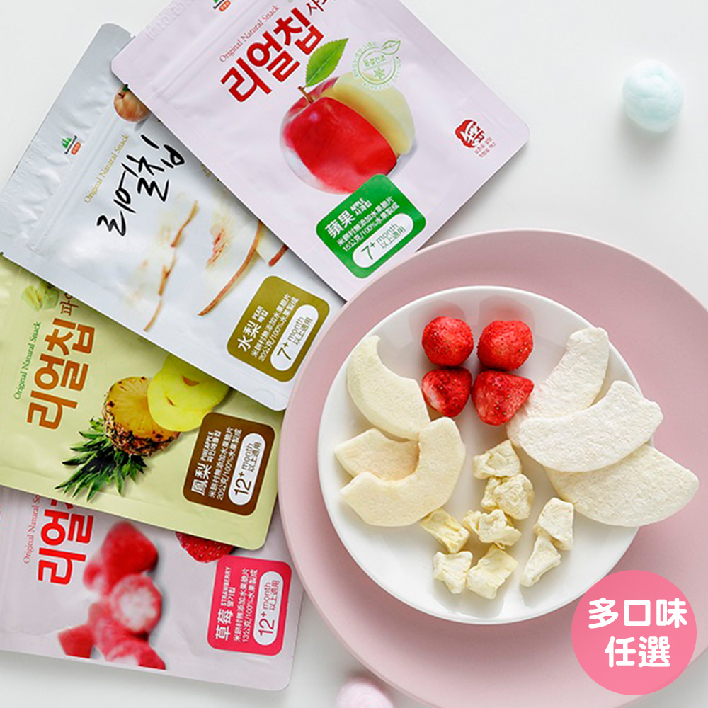 【韓國SSALGWAJA 米餅村】無添加水果脆片