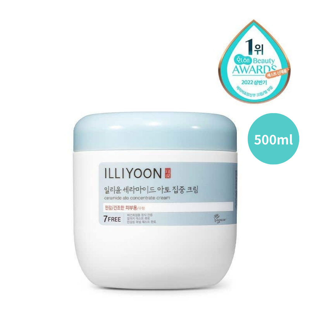 韓國 ILLIYOON 一理潤 神經醯胺集中保濕霜 無香 200ml / 500ml