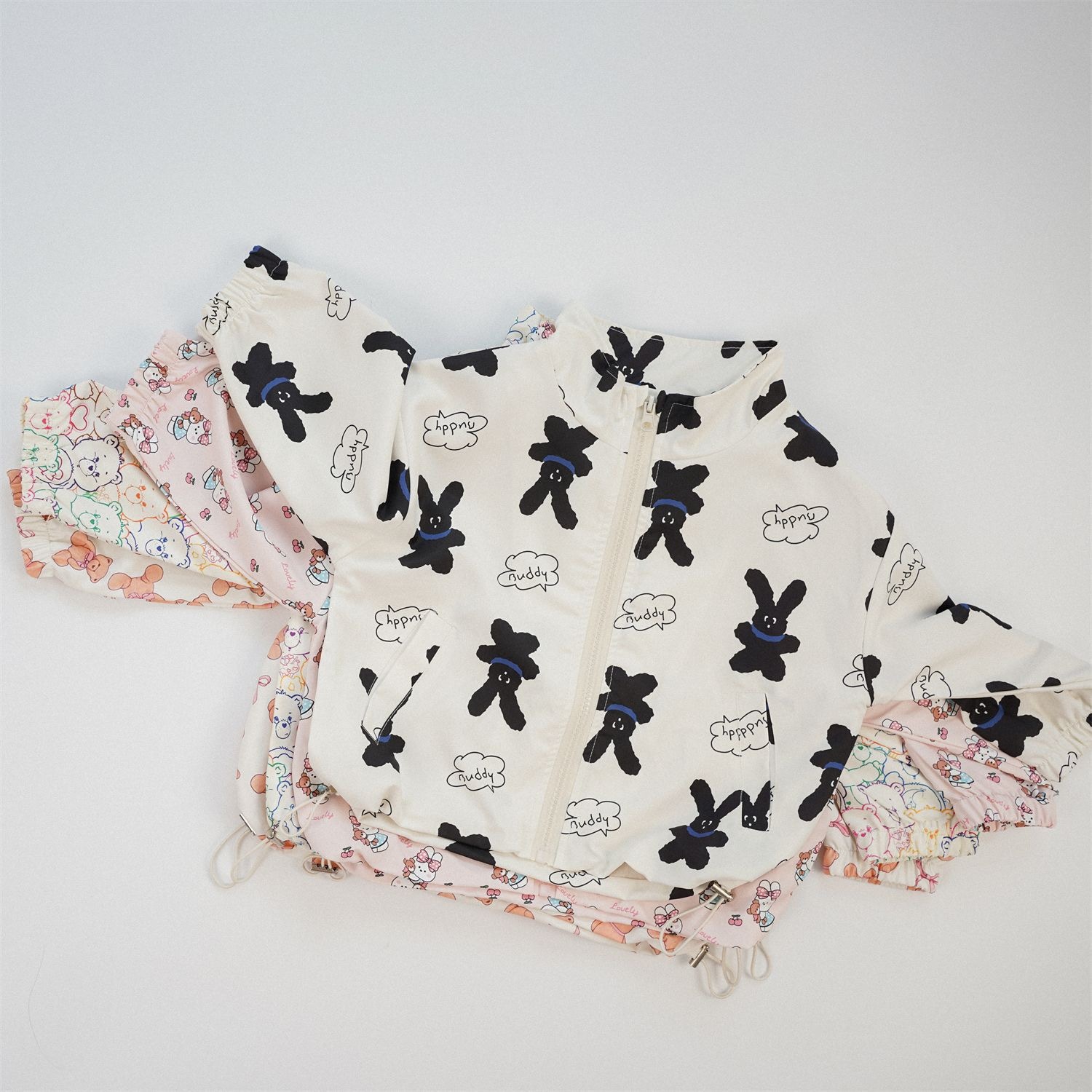 童趣滿版風衣外套