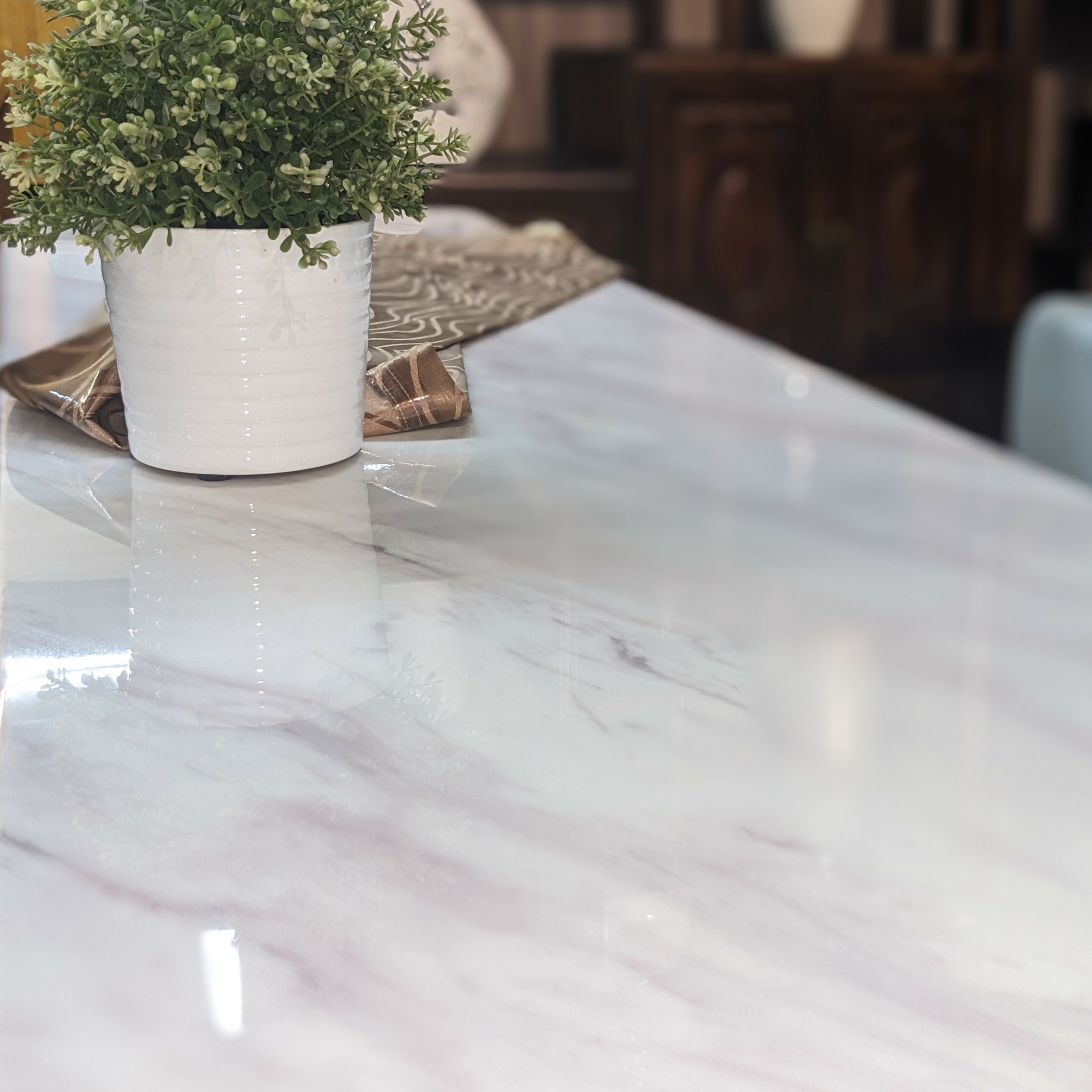 零碼特賣︱淺色石面造型電視櫃