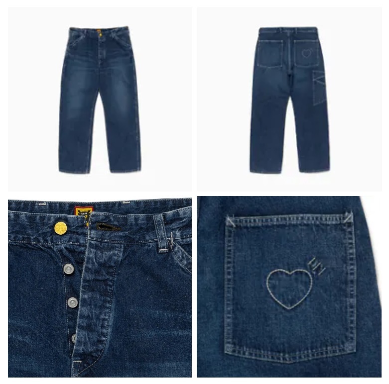 HUMAN MADE 2024 DENIM WORK WASHED PANTS FUTURE - PRE ORDER ITEM (預訂中)