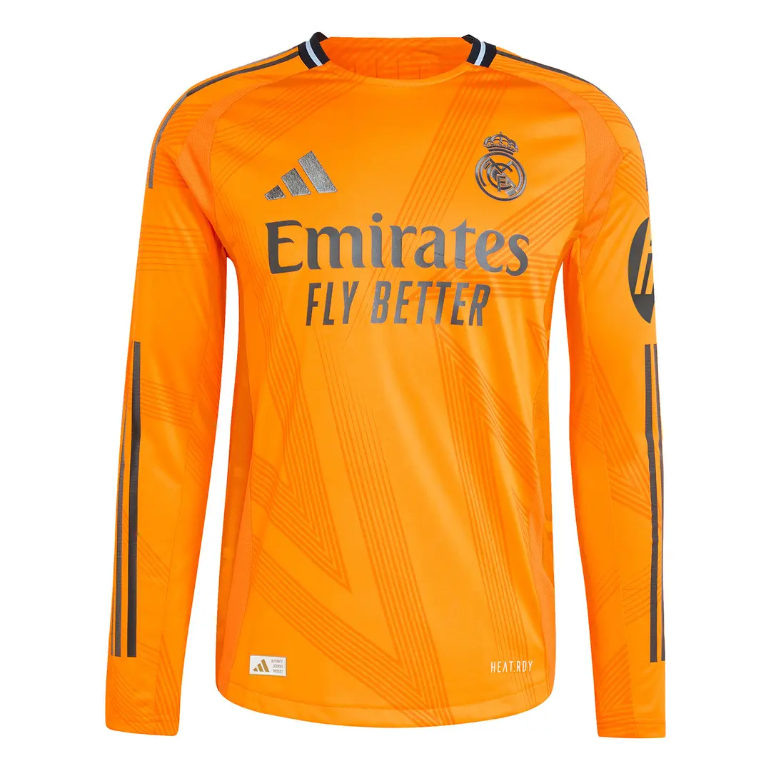 2024 Real Madrid Authentic L/S Away Shirt with Nameset