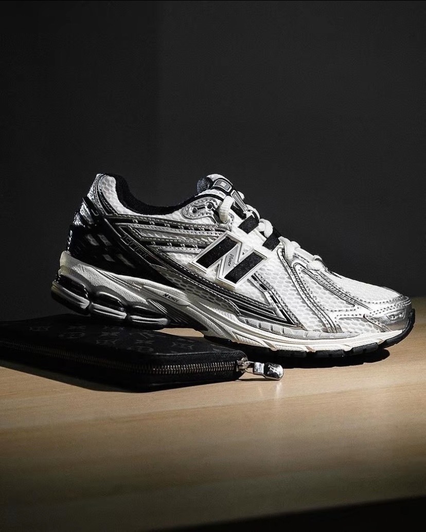 New Balance NB 1906R 潮流复古百搭网面 织物人造革防滑耐磨透气轻便 低帮 休闲跑步鞋 男女同款 白银 M1906RA