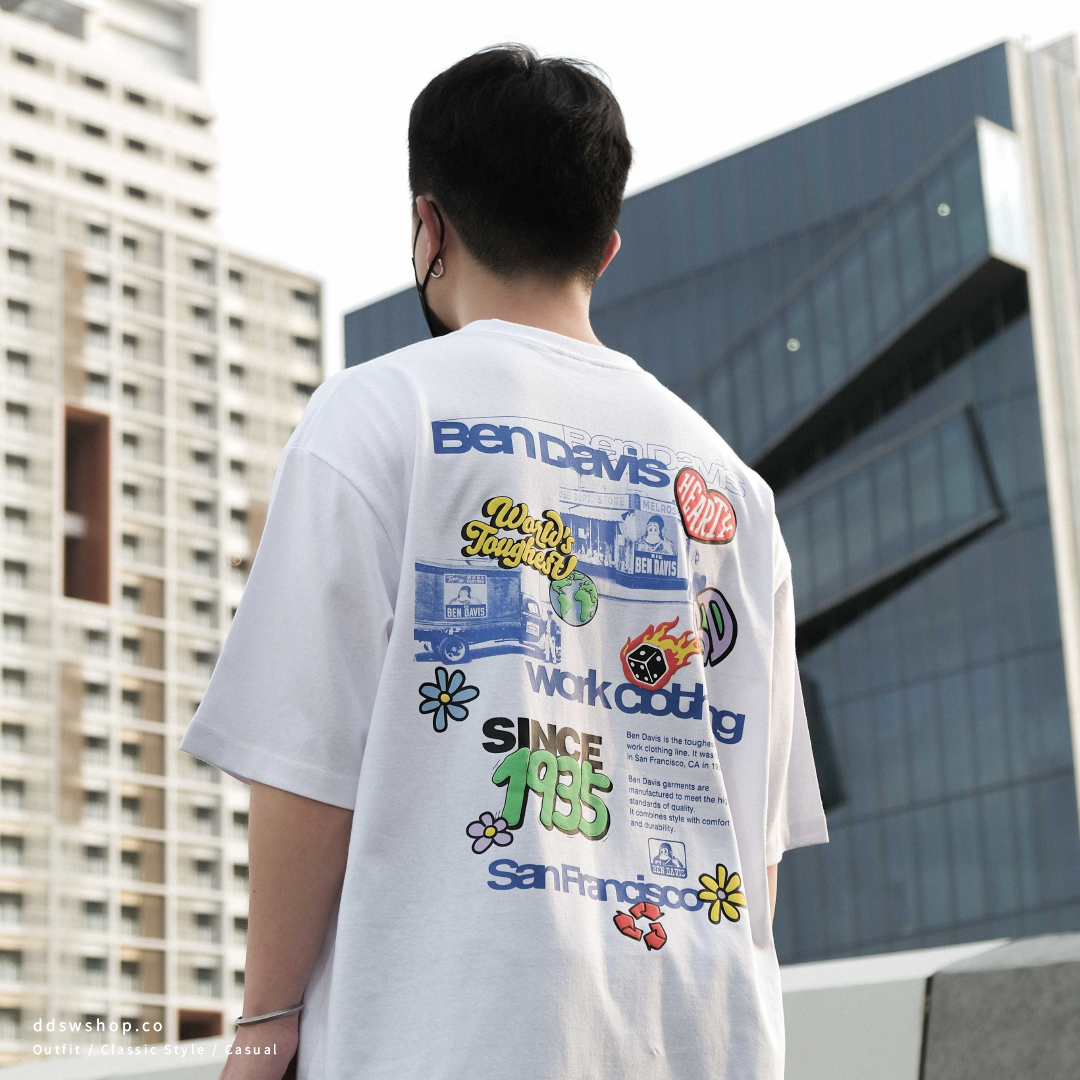 "現貨" Ben Davis "STICKER WORK TEE" 塗鴉背圖短踢
