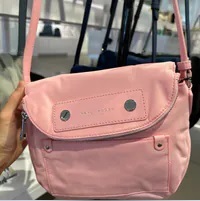 [S] MARC JACOBS M0012909-685 NATASHA NYLON WOMEN'S MESSENGER CROSSBODY PURSE,BUBBLE GUM, 196611140195 (SMJ381)