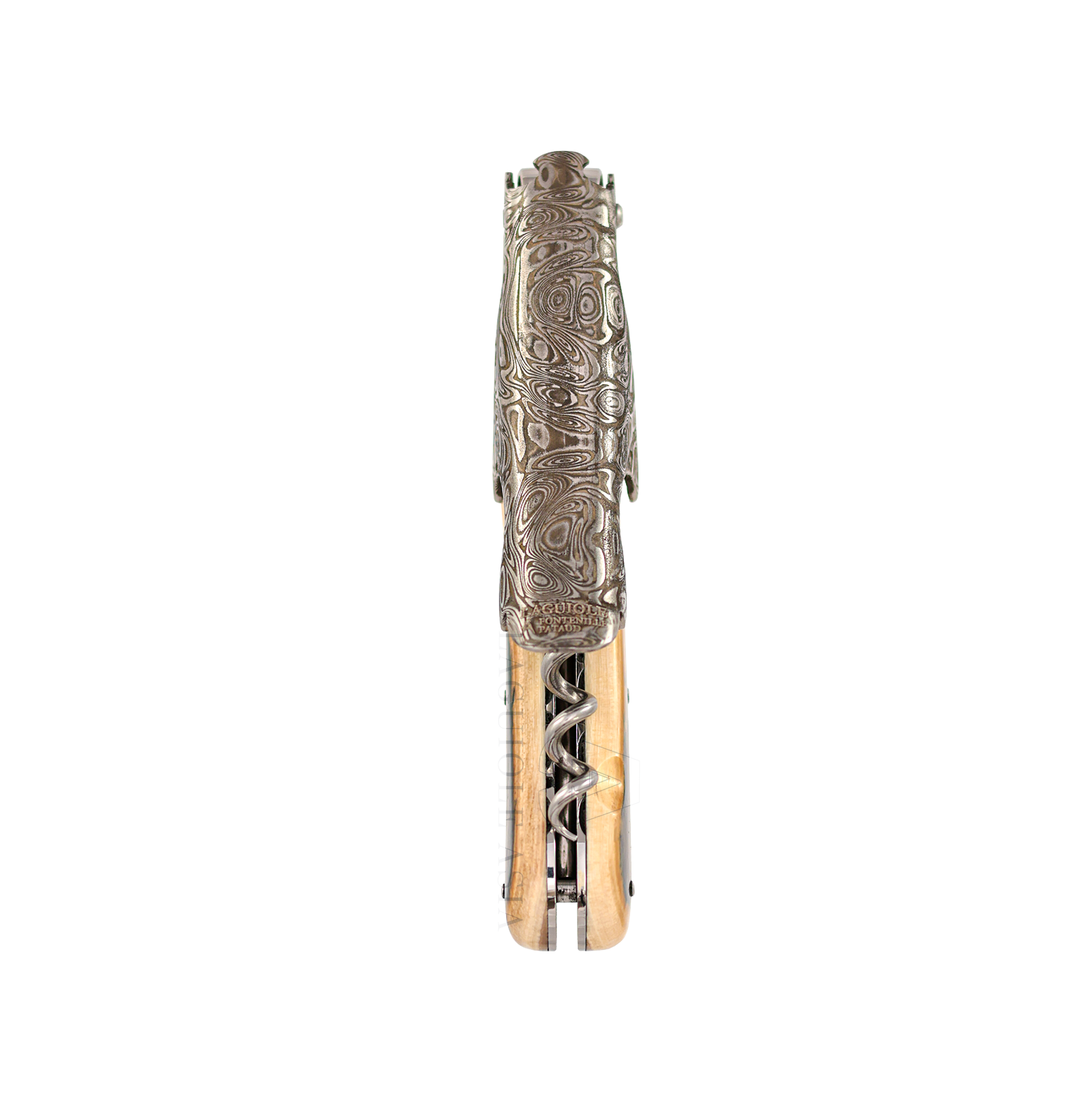 LAGUIOLE MAGNUM * Damascus * Fossilized Mammoth Ivory