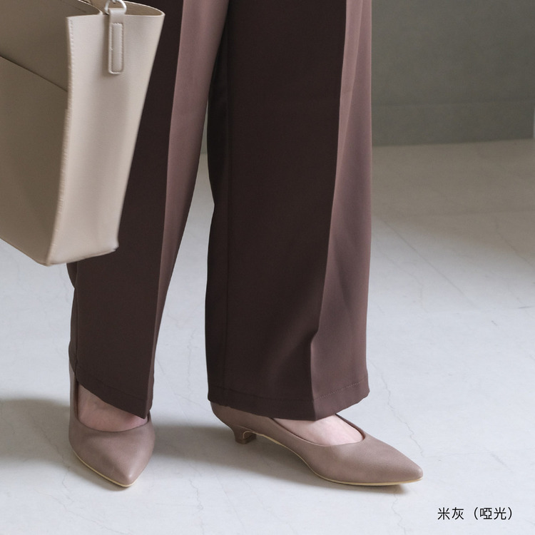 健步如飛尖頭 3 公分高跟鞋 超好走女鞋｜秋冬色
