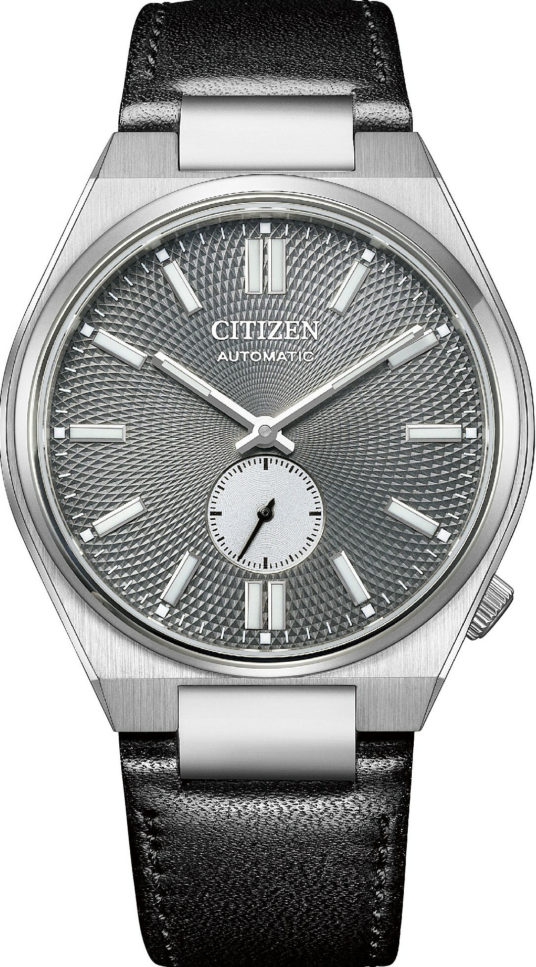 萬年鐘錶 - Citizen 星辰錶  TSUYOSA小秒針機械皮革款男錶  NK5010-01H  錶徑40MM