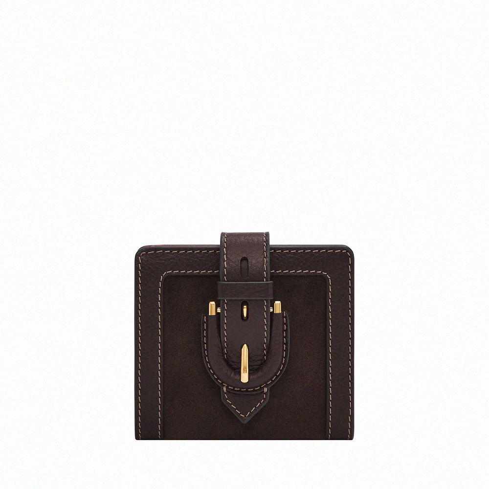 Harwell 真皮x麂皮馬鞍扣短夾(兩色可選)