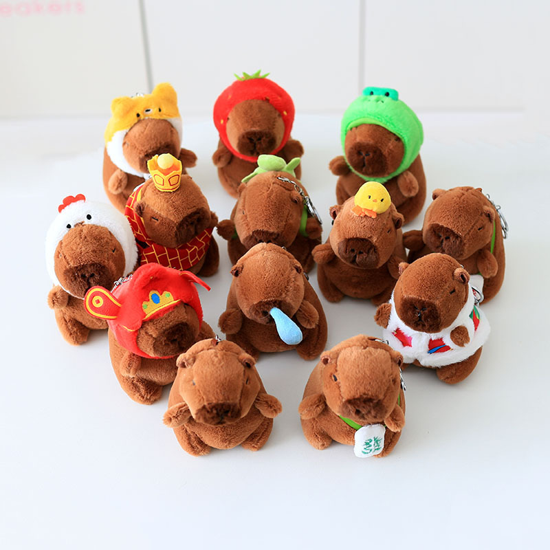 《4048》新款超可愛卡皮巴拉吊飾鑰匙圈