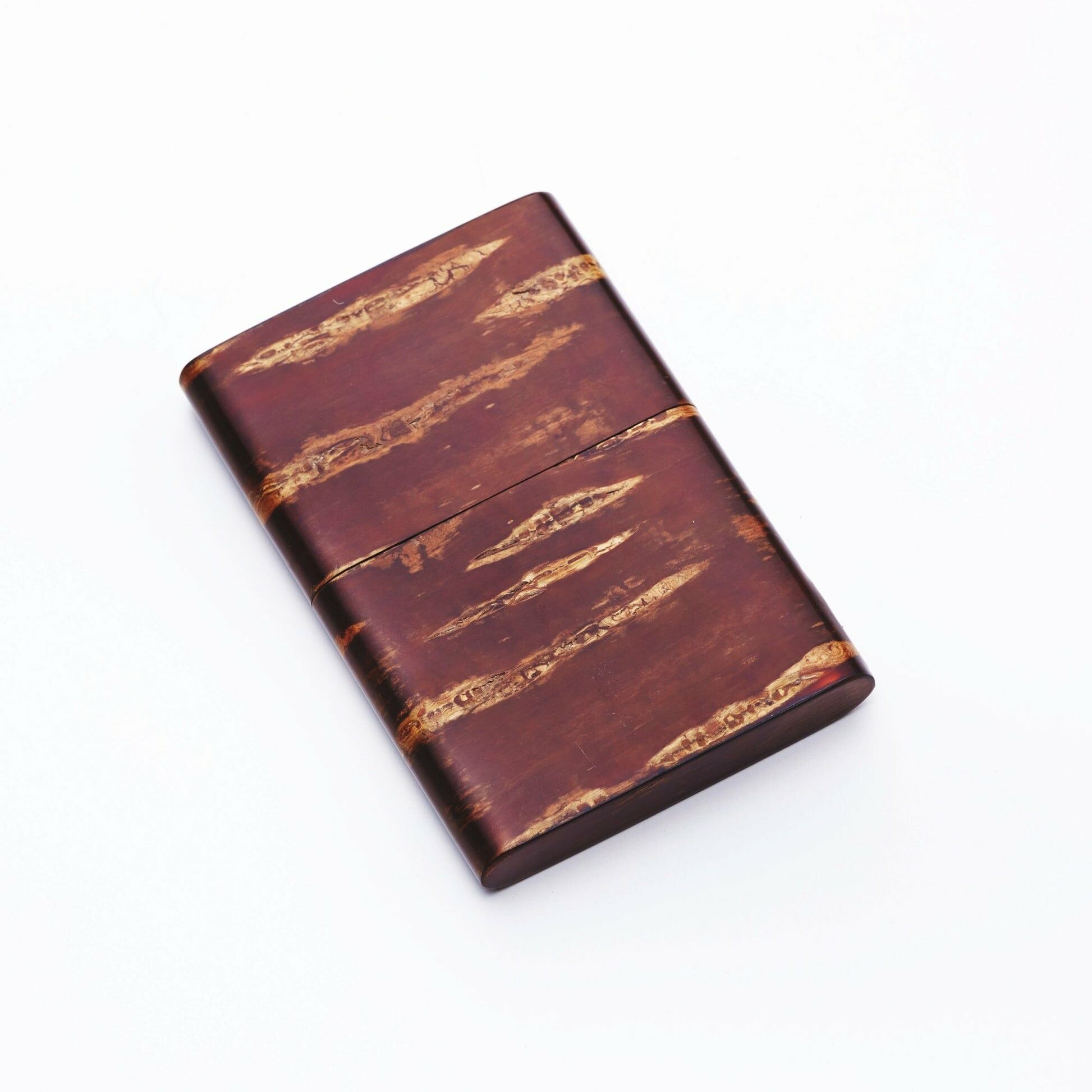 富岡商店 野櫻桃木名片盒 琥珀色