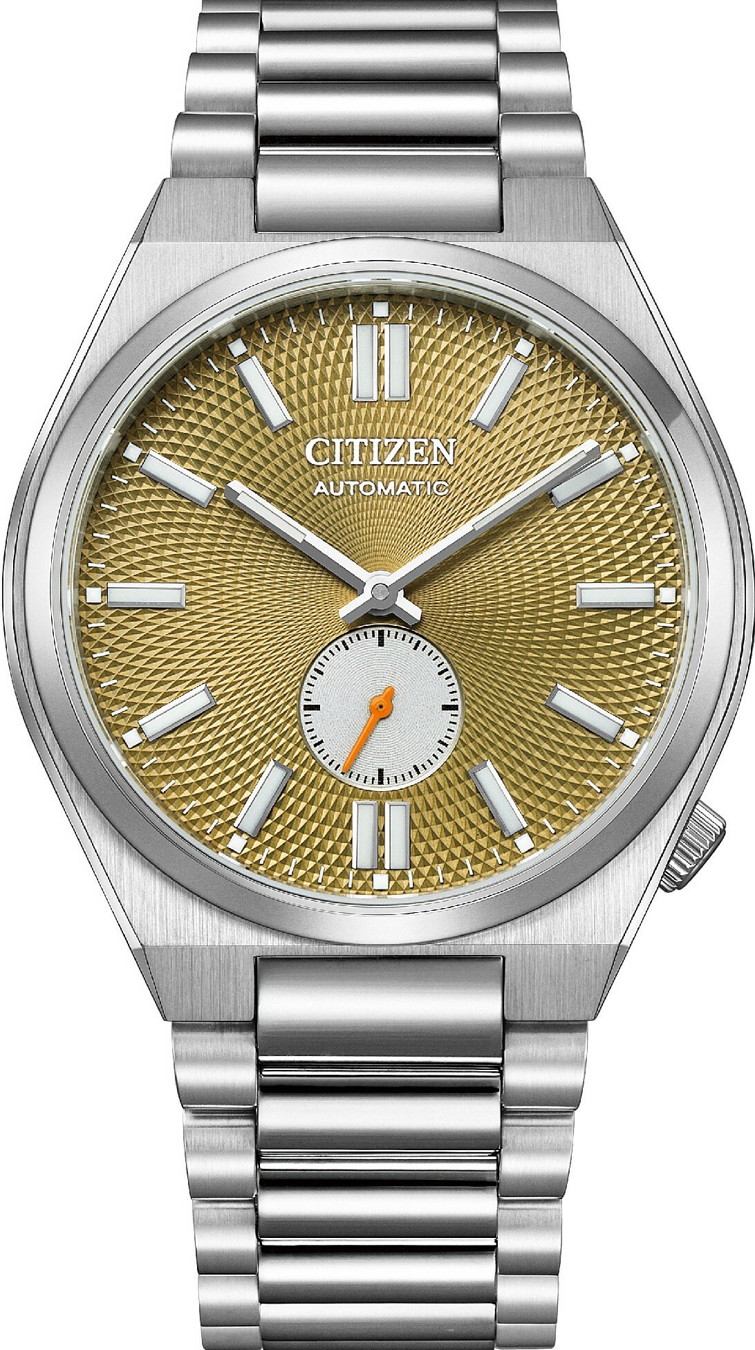萬年鐘錶 - Citizen 星辰錶  TSUYOSA小秒針機械不鏽鋼款男錶  NK5010-51X  錶徑40MM