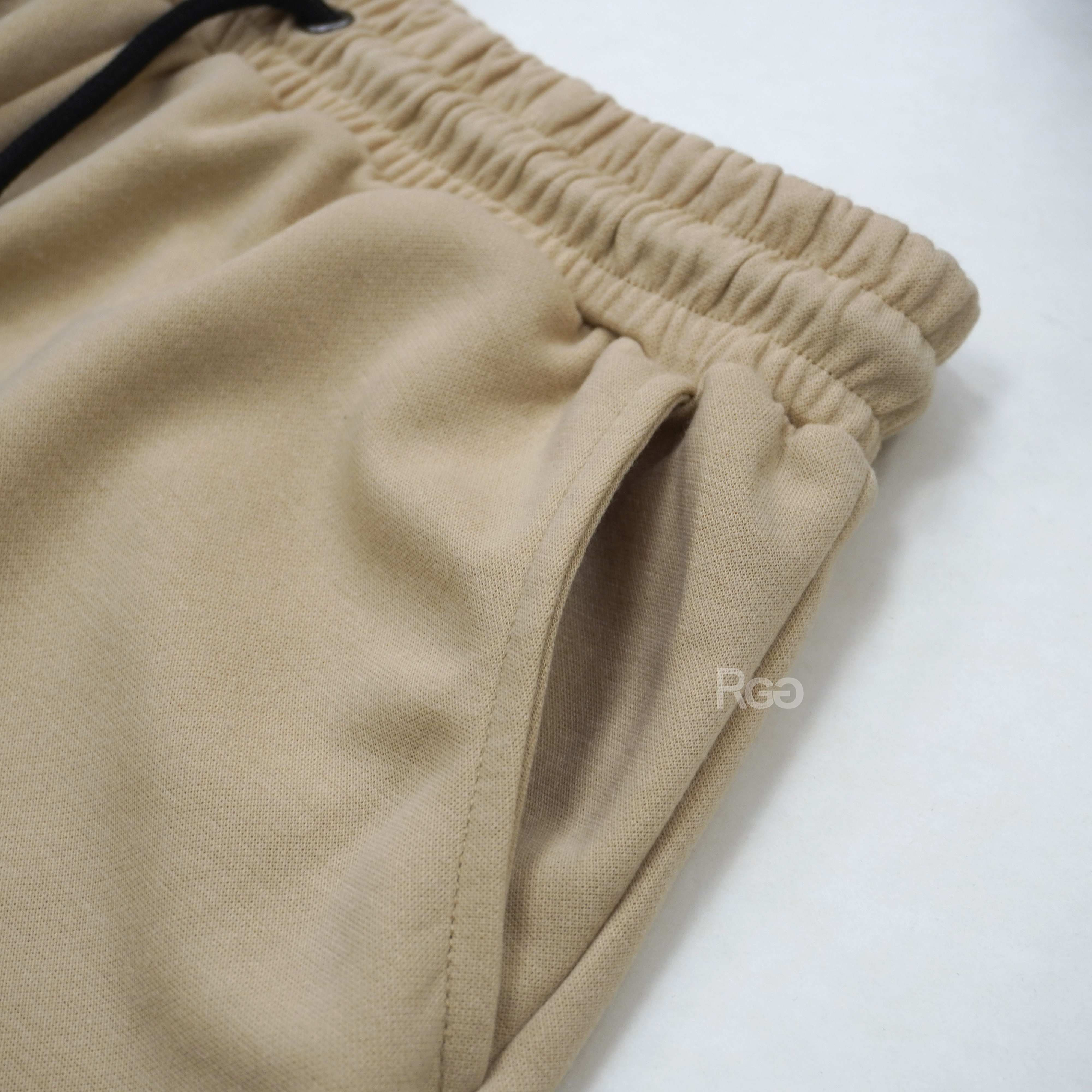 韓版休閒棉質短袖套裝褲子口袋細節照