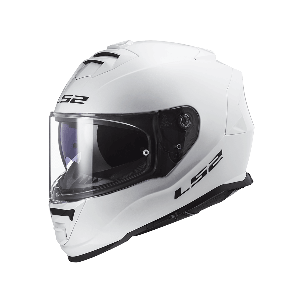 LS2 FF800 STORM-II 亮光白 素色 全罩帽 內墨片款式