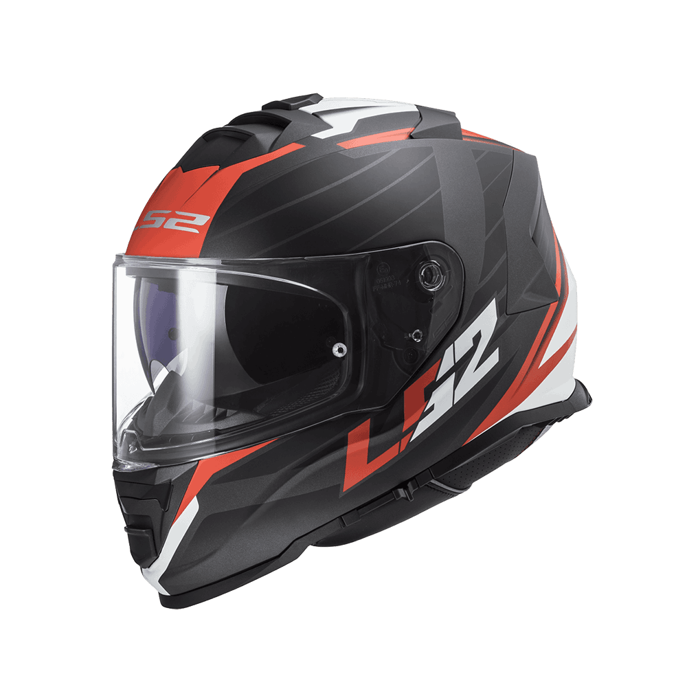 LS2 FF800 STORM-II NERVE 消光黑紅 彩繪 全罩帽 內墨片款式